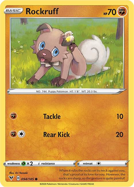 Rockruff 094/185 (SWSH04: Vivid Voltage)  | Good Games Adelaide SA