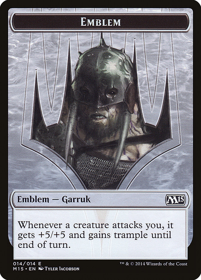 Emblem - Garruk, Apex Predator [Magic 2015 Tokens] | Good Games Adelaide SA