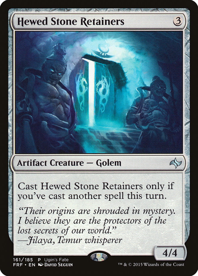 Hewed Stone Retainers (Promo) [Ugin's Fate] | Good Games Adelaide SA