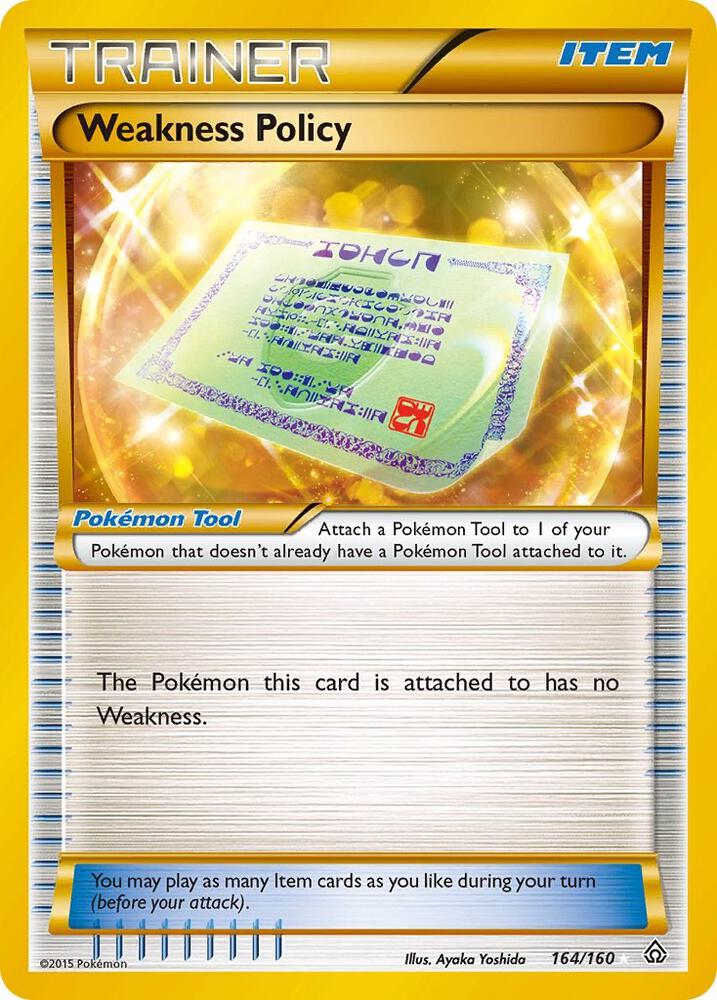 Weakness Policy Secret Rare 164/160 (XY - Primal Clash)  - Holofoil | Good Games Adelaide SA