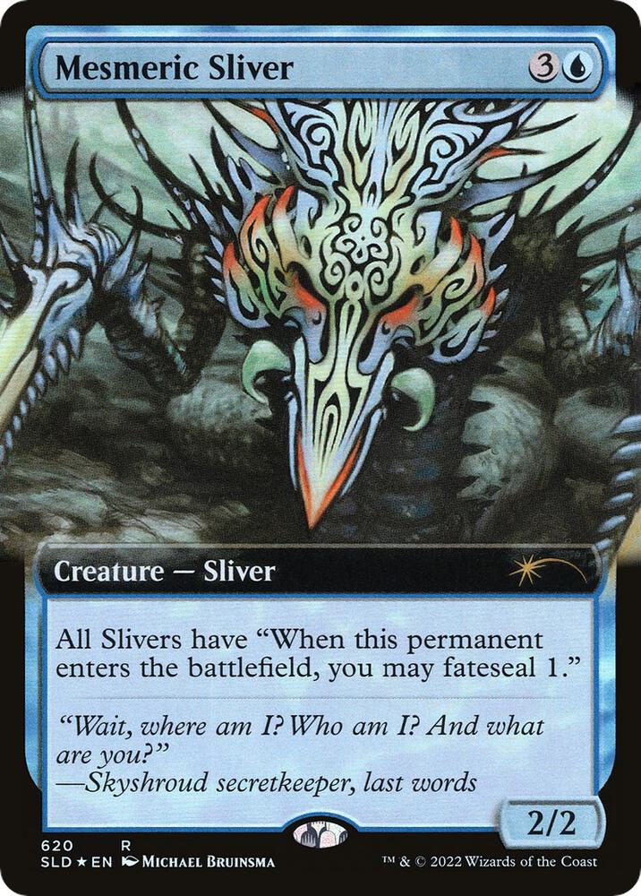 Mesmeric Sliver Extended Art 620 (Secret Lair Drop Series)  - Foil | Good Games Adelaide SA