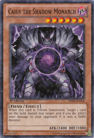 Caius the Shadow Monarch [BP01-EN018] Starfoil Rare | Good Games Adelaide SA