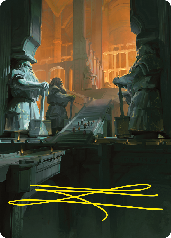 Mines of Moria Art Card (Gold-Stamped Signature) [The Lord of the Rings: Tales of Middle-earth Art Series] | Good Games Adelaide SA