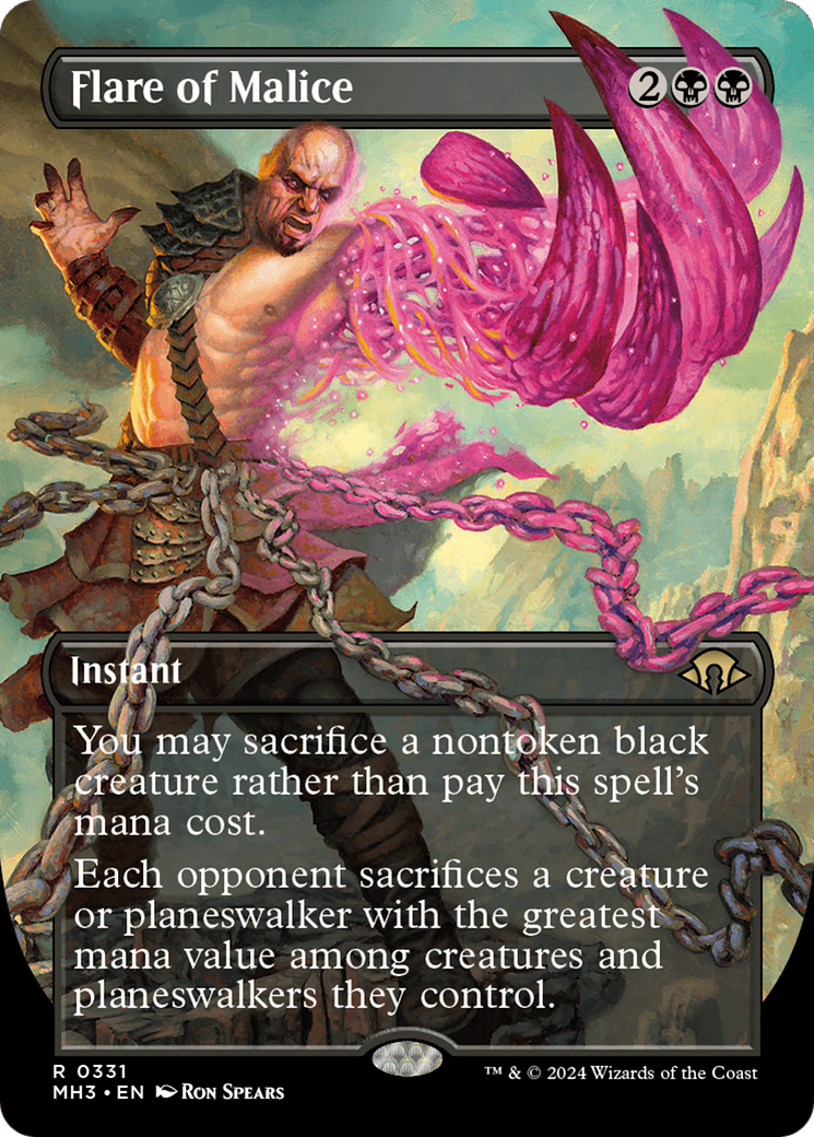Flare of Malice (Borderless) [Modern Horizons 3] | Good Games Adelaide SA