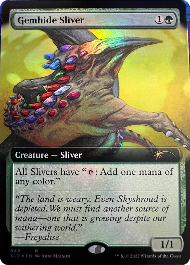 Gemhide Sliver (Extended Art) [Secret Lair Drop Series] | Good Games Adelaide SA