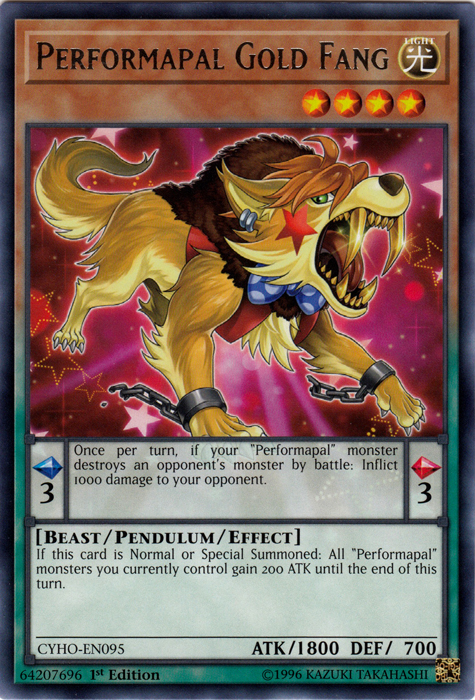 Performapal Gold Fang [CYHO-EN095] Rare | Good Games Adelaide SA