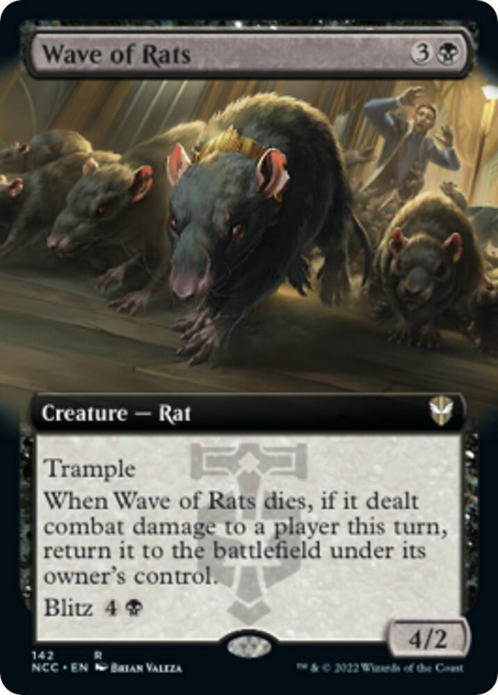 Wave of Rats Extended Art 142 (Commander: Streets of New Capenna)  | Good Games Adelaide SA