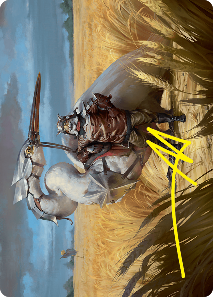 Skyknight Squire Art Card (4/54) (Gold-Stamped Signature) [Foundations Art Series] | Good Games Adelaide SA