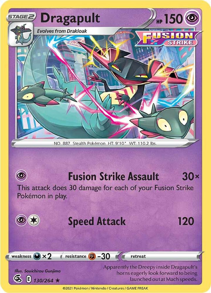 Dragapult 130/264 (SWSH08: Fusion Strike)  - Holofoil | Good Games Adelaide SA