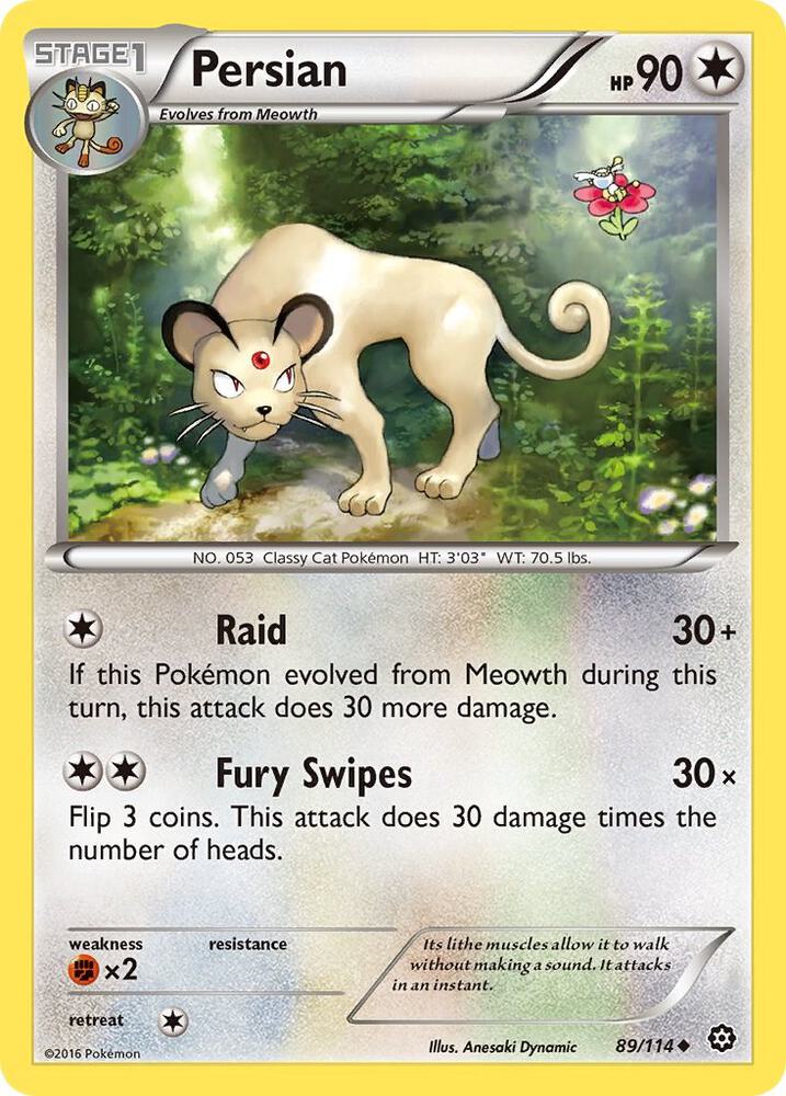 Persian 89/114 (XY - Steam Siege)  | Good Games Adelaide SA