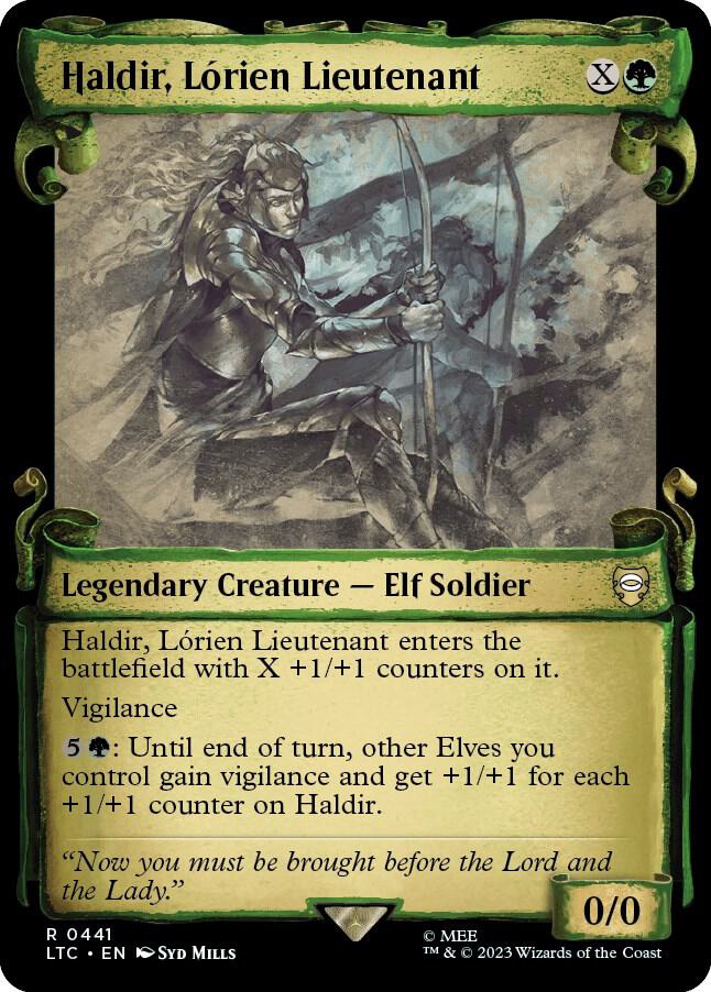 Haldir Lorien Lieutenant Showcase Scrolls 441 (Commander: The Lord of the Rings: Tales of Middle-earth)  | Good Games Adelaide SA