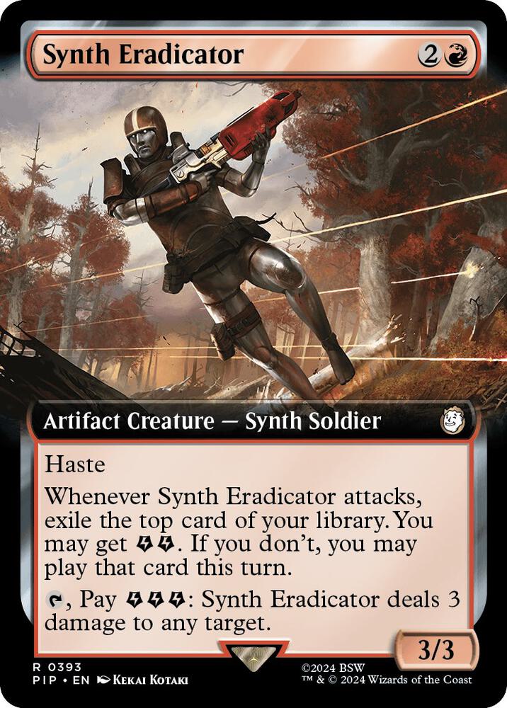 Synth Eradicator 393 (Universes Beyond: Fallout)  - Foil | Good Games Adelaide SA