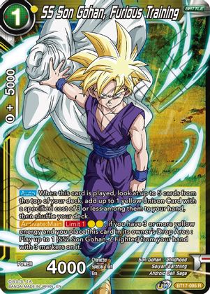 SS Son Gohan, Furious Training (BT17-095) [Ultimate Squad] | Good Games Adelaide SA