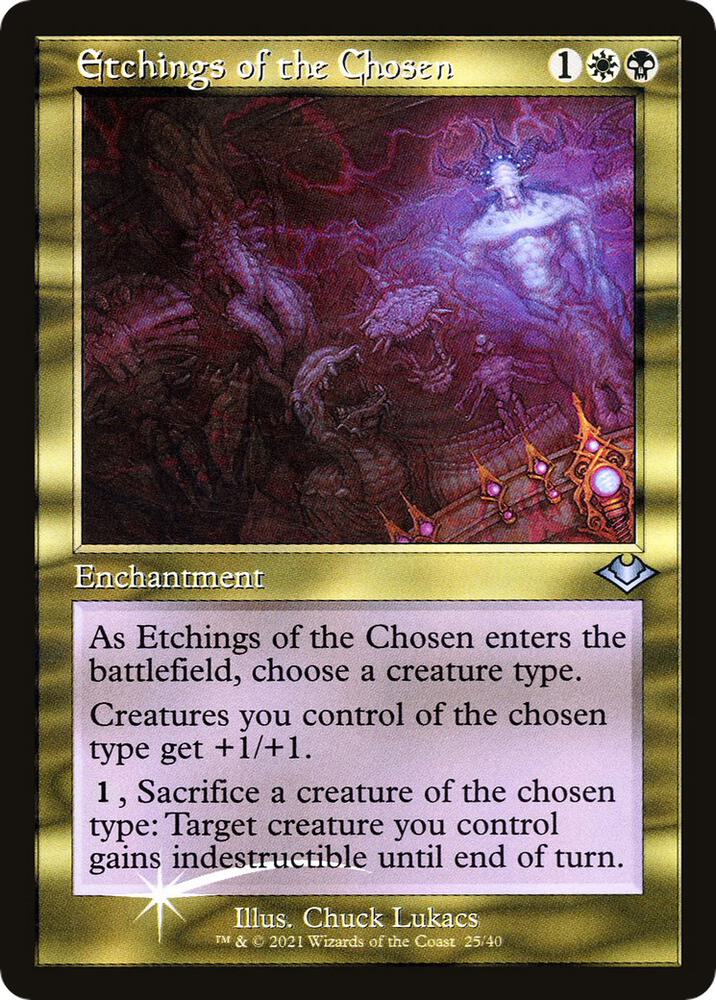 Etchings of the Chosen 25/40 (Modern Horizons)  - Retro Foil | Good Games Adelaide SA