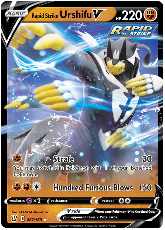 Rapid Strike Urshifu V (087/163) [Sword & Shield: Battle Styles] | Good Games Adelaide SA