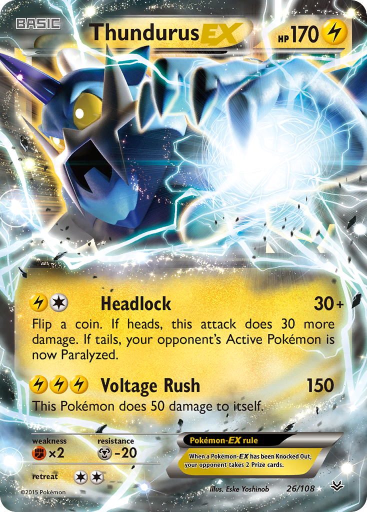 Thundurus EX (26/108) [XY: Roaring Skies] | Good Games Adelaide SA