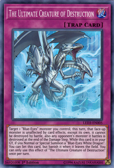 The Ultimate Creature of Destruction [LED3-EN005] Super Rare | Good Games Adelaide SA