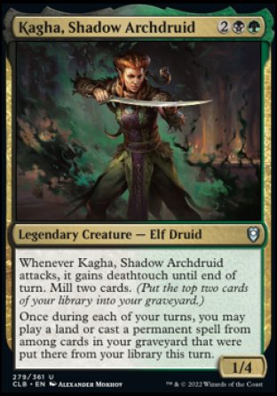 Kagha, Shadow Archdruid [Commander Legends: Battle for Baldur's Gate] | Good Games Adelaide SA