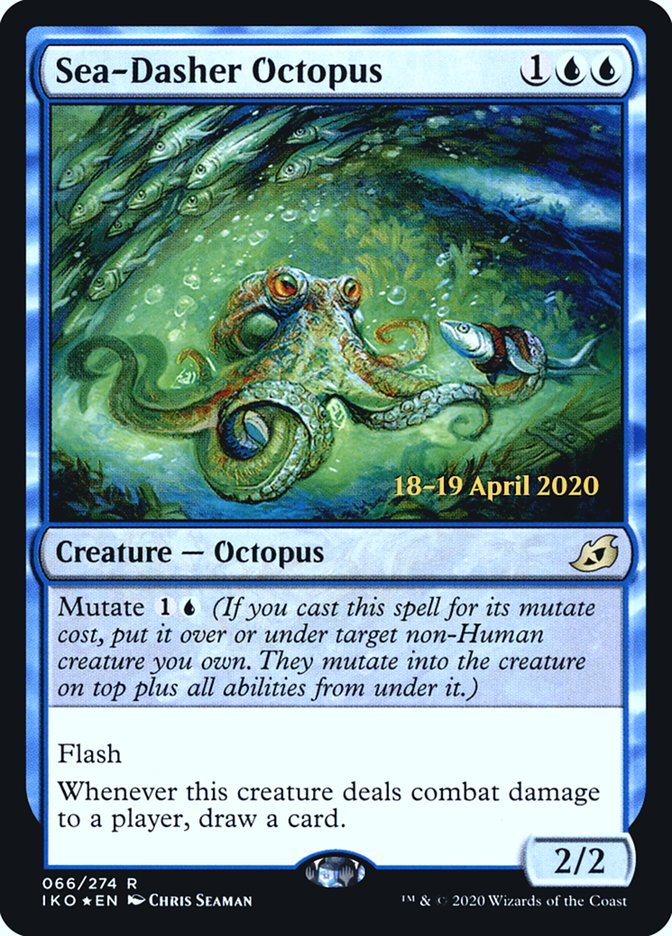 Sea-Dasher Octopus  [Ikoria: Lair of Behemoths Prerelease Promos] | Good Games Adelaide SA