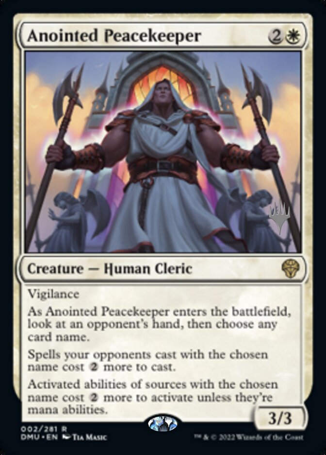 Anointed Peacekeeper (Promo Pack) [Dominaria United Promos] | Good Games Adelaide SA