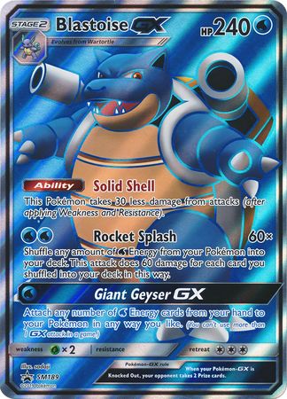 Blastoise GX (SM189) (Jumbo Card) [Sun & Moon: Black Star Promos] | Good Games Adelaide SA