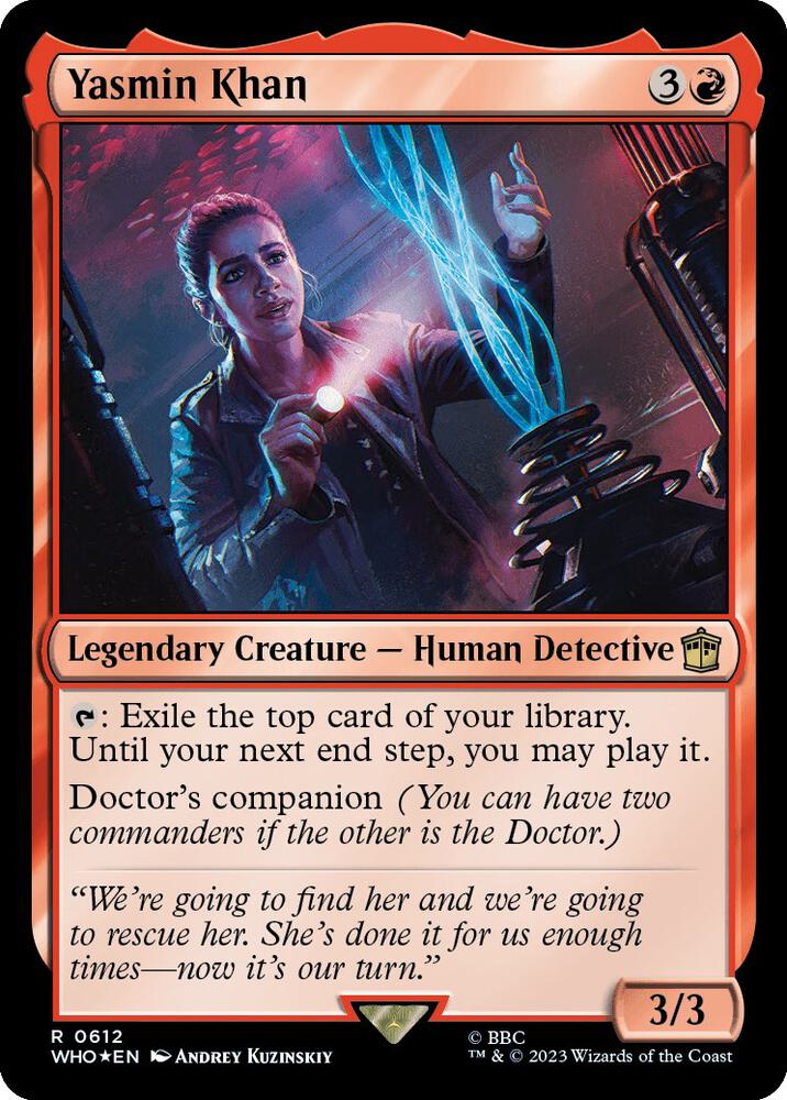 Yasmin Khan 612 (Universes Beyond: Doctor Who)  - Foil | Good Games Adelaide SA