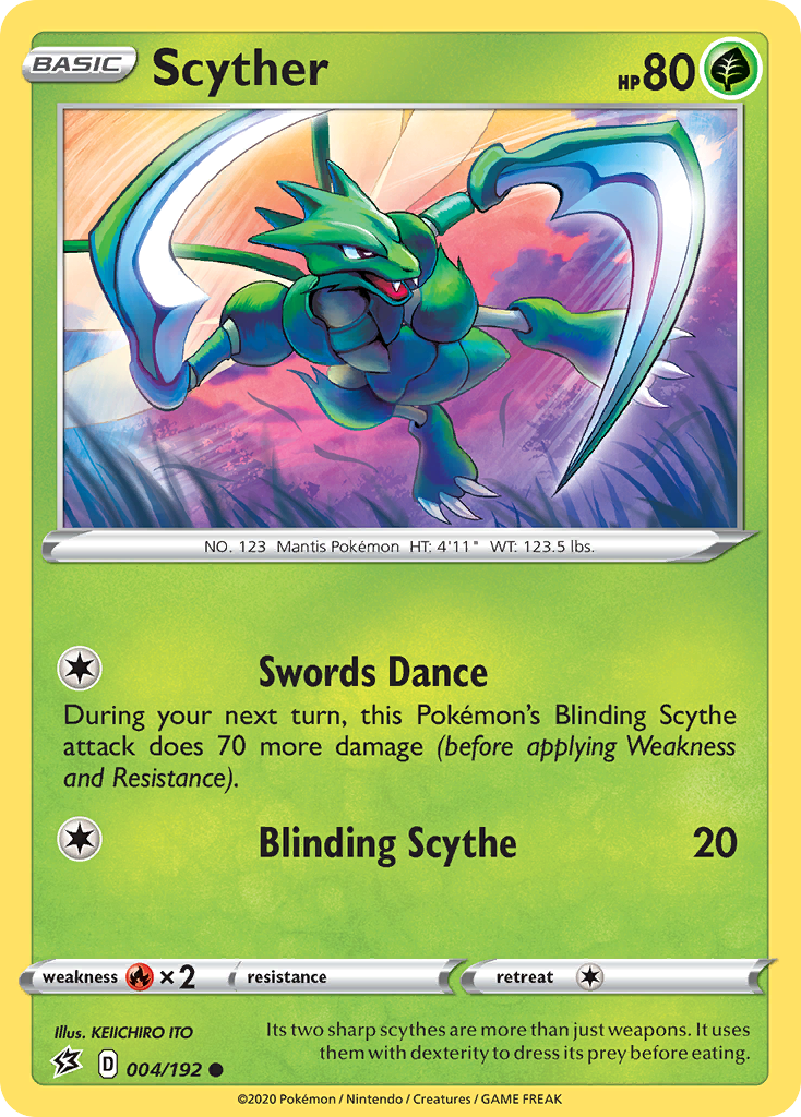 Scyther (004/192) [Sword & Shield: Rebel Clash] | Good Games Adelaide SA