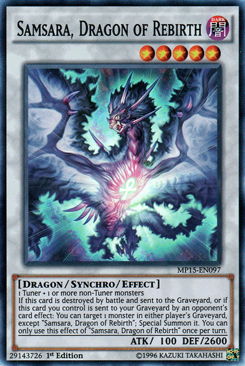 Samsara, Dragon of Rebirth [MP15-EN097] Super Rare | Good Games Adelaide SA