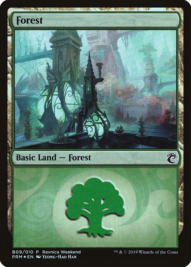 Forest (B09) [Ravnica Allegiance Guild Kit] | Good Games Adelaide SA