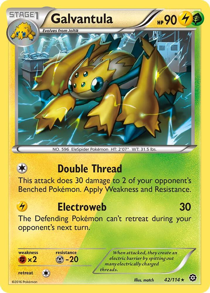 Galvantula 42/114 (XY - Steam Siege)  | Good Games Adelaide SA