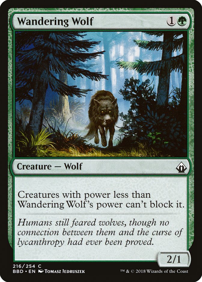 Wandering Wolf 216 (Battlebond)  - Foil | Good Games Adelaide SA