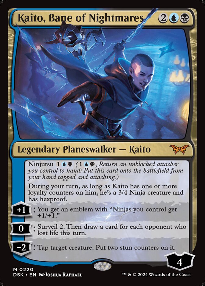 Kaito Bane of Nightmares 220 (Duskmourn: House of Horror)  - Foil | Good Games Adelaide SA