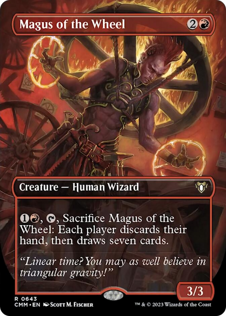 Magus of the Wheel (Borderless Alternate Art) [Commander Masters] | Good Games Adelaide SA