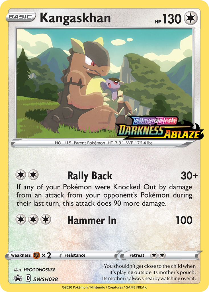 Kangaskhan (SWSH038) (Prerelease Promo) [Sword & Shield: Black Star Promos] | Good Games Adelaide SA