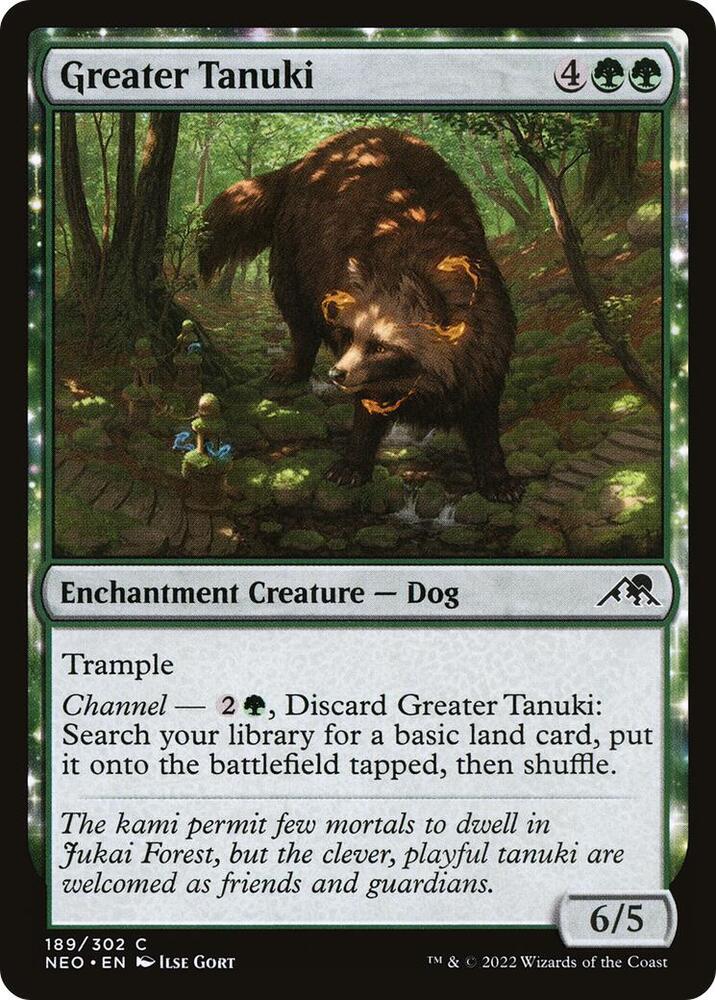 Greater Tanuki 189 (Kamigawa: Neon Dynasty)  - Foil | Good Games Adelaide SA