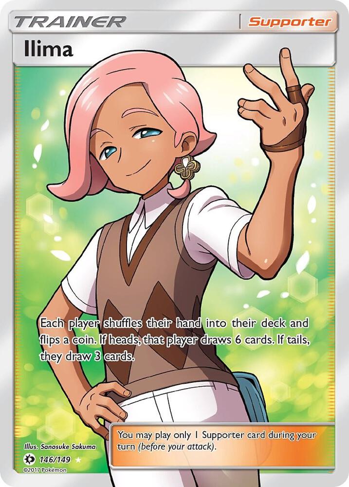 Ilima Full Art 146/149 (SM Base Set)  - Holofoil | Good Games Adelaide SA
