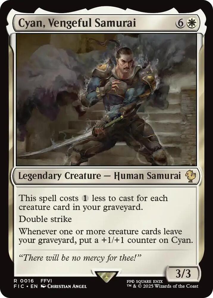 Cyan, Vengeful Samurai 16 (Commander: FINAL FANTASY)  - Foil | Good Games Adelaide SA