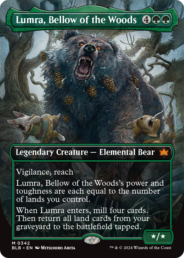 Lumra, Bellow of the Woods (Borderless) (0342) [Bloomburrow] | Good Games Adelaide SA