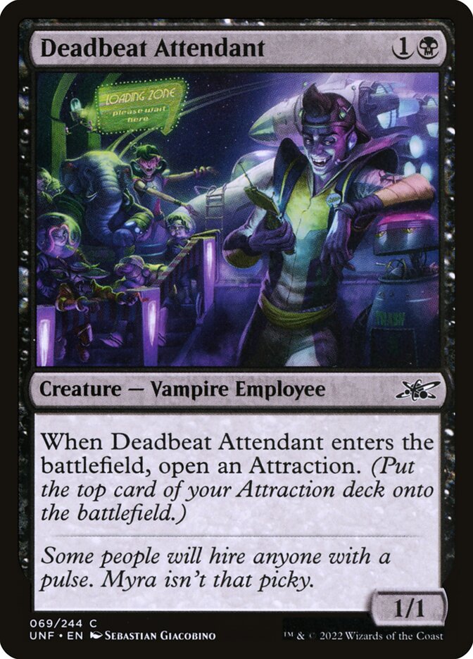 Deadbeat Attendant 69 (Unfinity)  - Foil | Good Games Adelaide SA