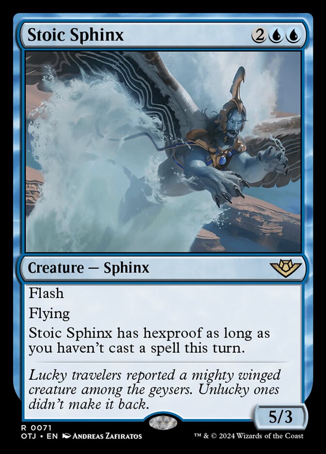 Stoic Sphinx 71/286 (Outlaws of Thunder Junction)  - Foil | Good Games Adelaide SA