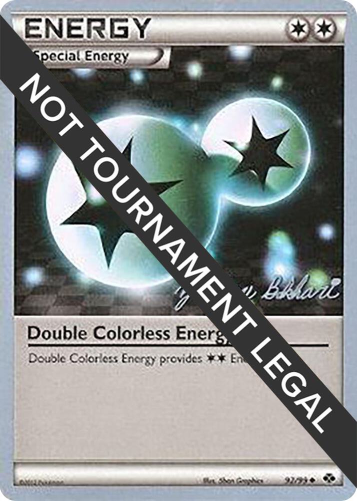 Double Colorless Energy 2012 Zachary Bokhari 92/99 (World Championship Decks)  | Good Games Adelaide SA