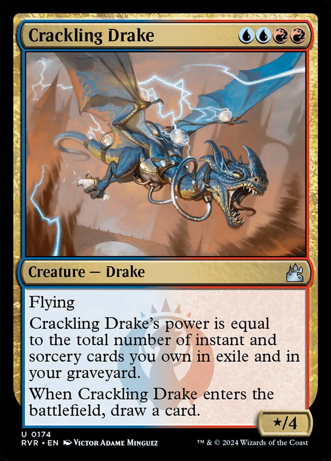 Crackling Drake 174 (Ravnica Remastered)  | Good Games Adelaide SA