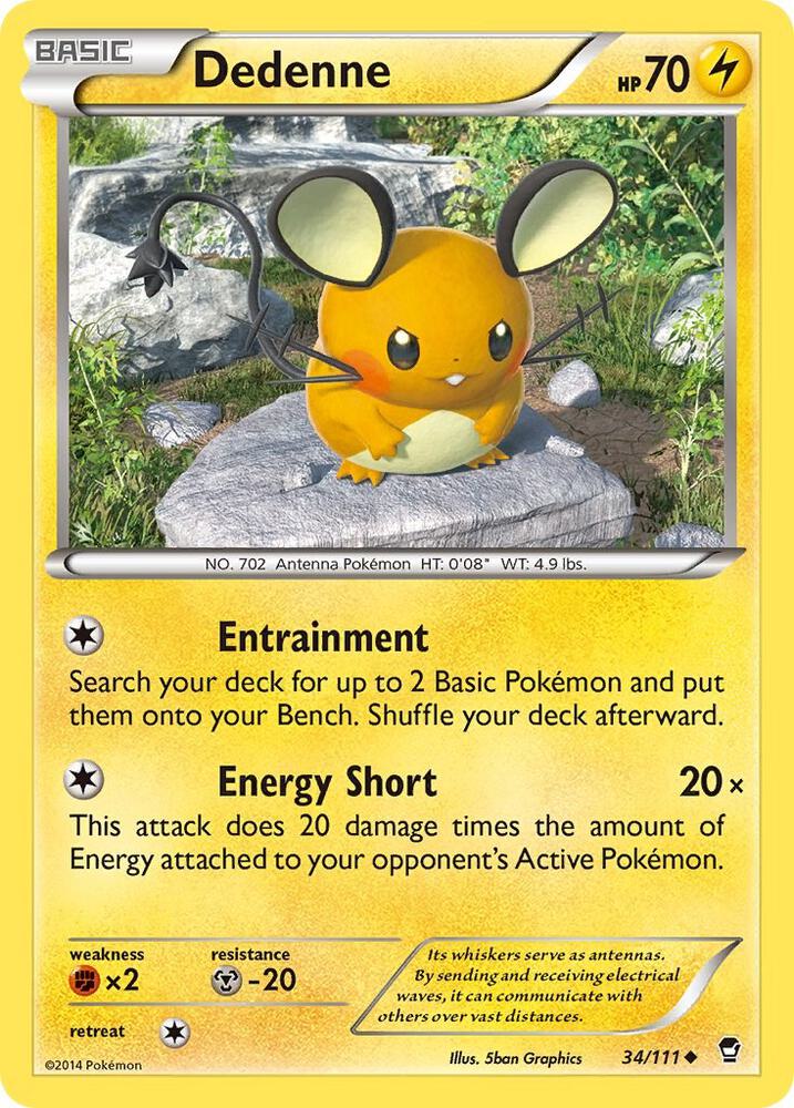Dedenne 34/111 (XY - Furious Fists)  | Good Games Adelaide SA
