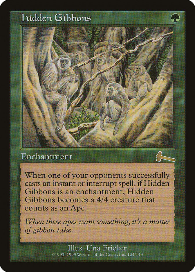 Hidden Gibbons 104 (Urza's Legacy)  | Good Games Adelaide SA