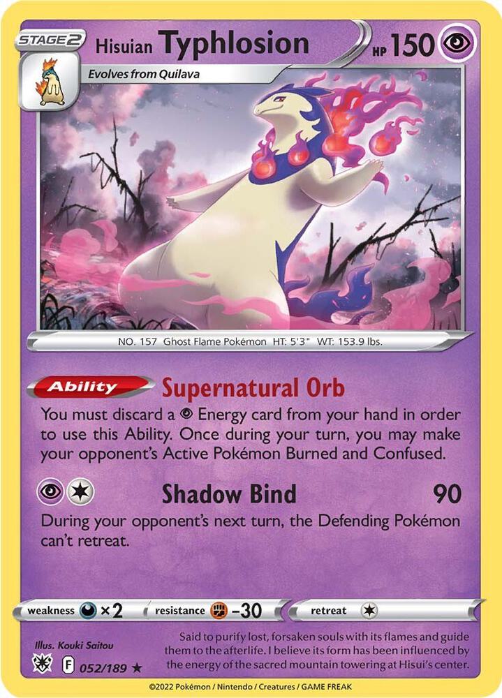 Hisuian Typhlosion 052/189 (SWSH10: Astral Radiance)  - Holofoil | Good Games Adelaide SA