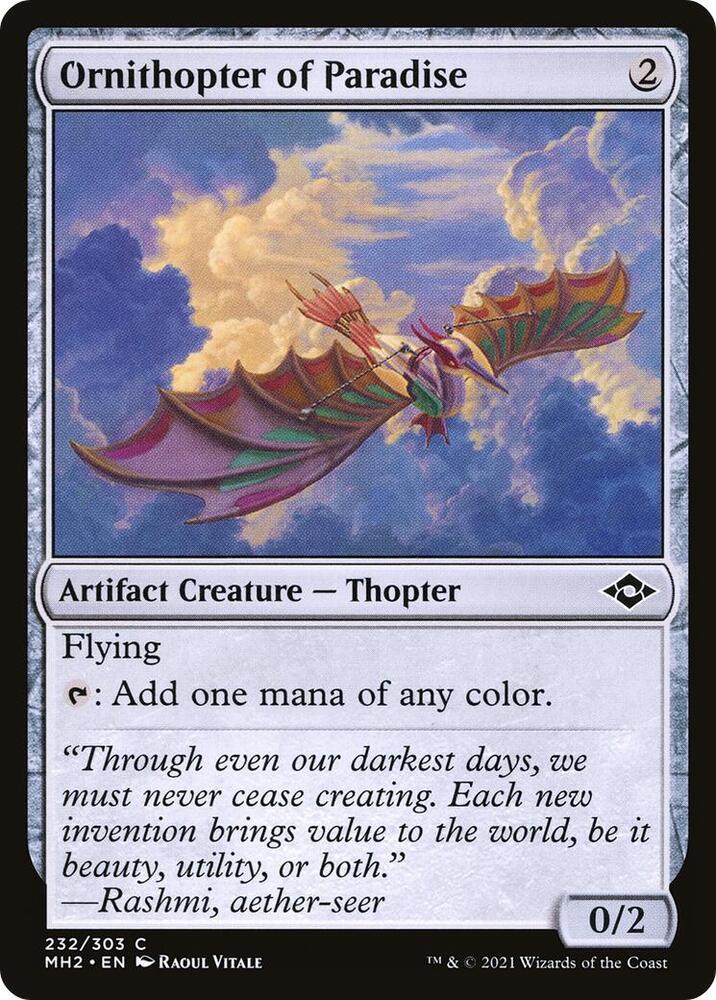 Ornithopter of Paradise 232 (Modern Horizons 2)  - Foil | Good Games Adelaide SA