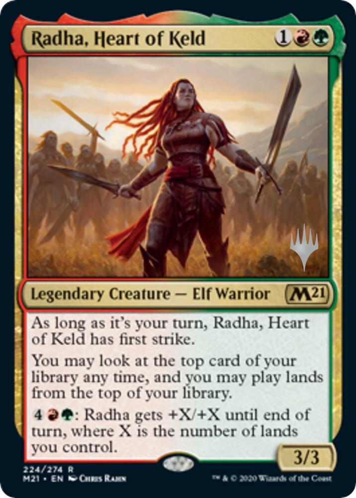 Radha Heart of Keld 224 (Promo Pack: Core Set 2021)  - Foil | Good Games Adelaide SA