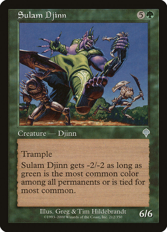 Sulam Djinn 212 (Invasion)  - Foil | Good Games Adelaide SA
