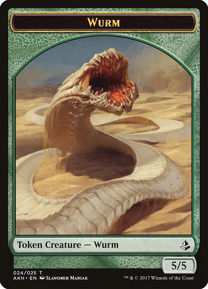 Unwavering Initiate // Wurm Token [Amonkhet Tokens] | Good Games Adelaide SA