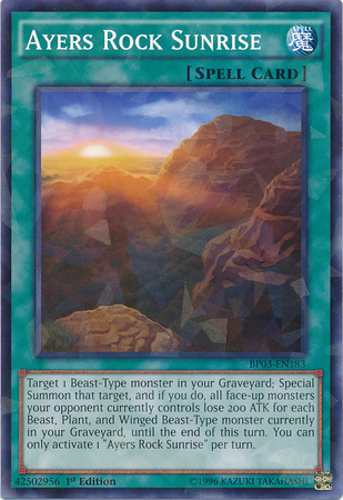 Ayers Rock Sunrise [BP03-EN183] Shatterfoil Rare | Good Games Adelaide SA